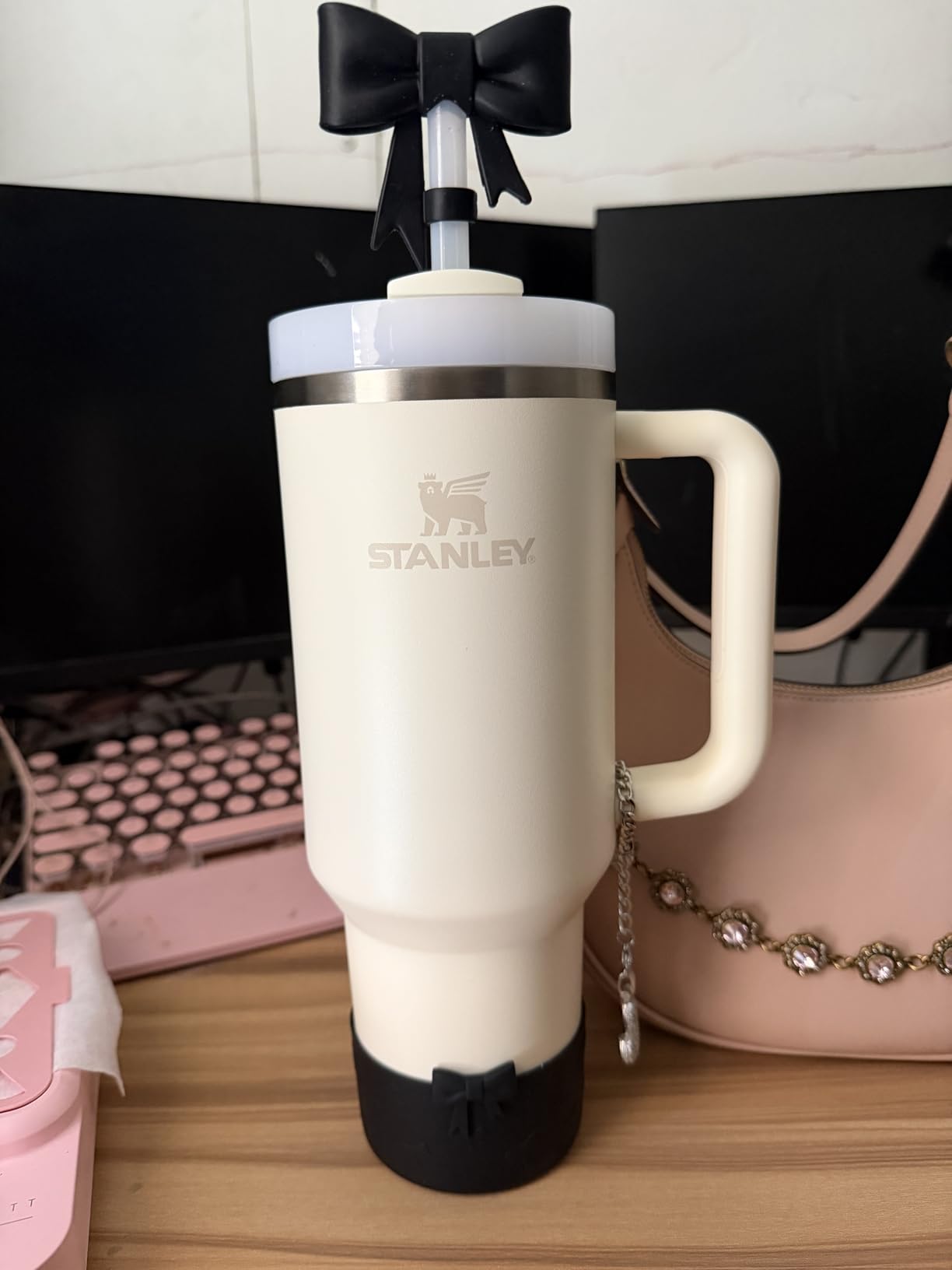 Quencher H2.0 Tumbler with Handle and Straw 40 oz | Flowstate 3-Position Lid | Cup Holder Compatible for Travel | Insulated Stainless Steel Cup | BPA-Free | Peony customer photo 1
