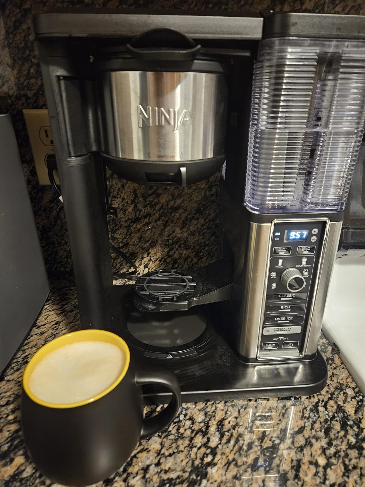 Ninja Hot & Iced XL Coffee Maker with Rapid Cold Brew, 4 Brew Styles, 8 Sizes Small Cup to Travel Mug, Single-Serve Coffee Brewer, 12-Cup Carafe, Permanent Filter, Removable Reservoir, Black, CM371 customer photo 1