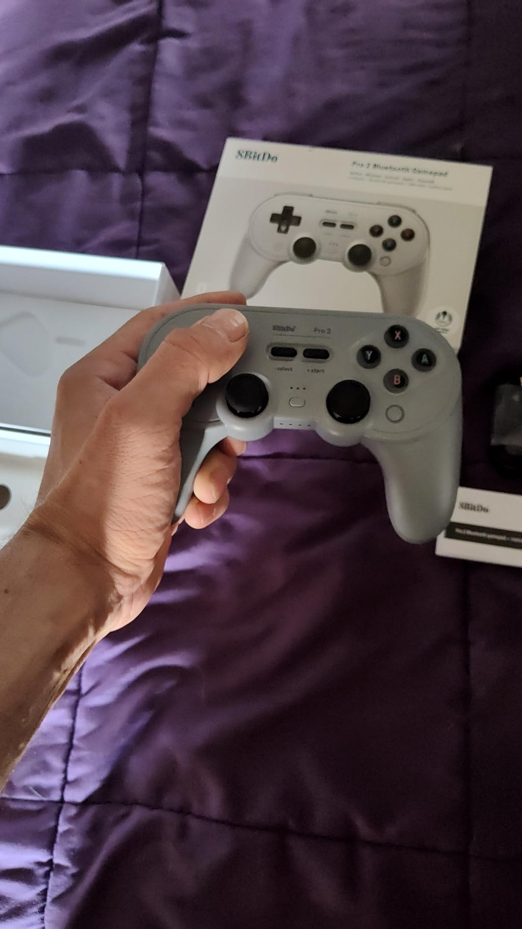 8Bitdo Pro 2 Bluetooth Controller for Switch/Switch 2, Hall Effect Joysticks, 2 Pro Back Paddle Buttons, Wireless Gaming Controller for Switch, PC, Android, and Steam Deck & Apple (G Classic Edition) customer photo 1