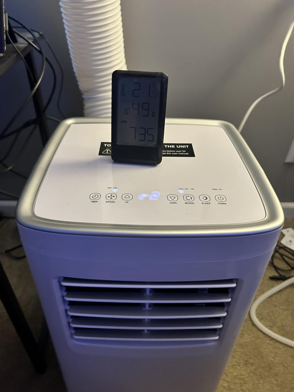 Coolblus Portable Air Conditioners, 8500 BTU Portable AC Cool Up to 360 Sq.Ft, 3 IN 1 with Remote Control, Sleep Mode, Window Kit, No Wall or Window Installation Needed, White-8500BTU customer photo 1