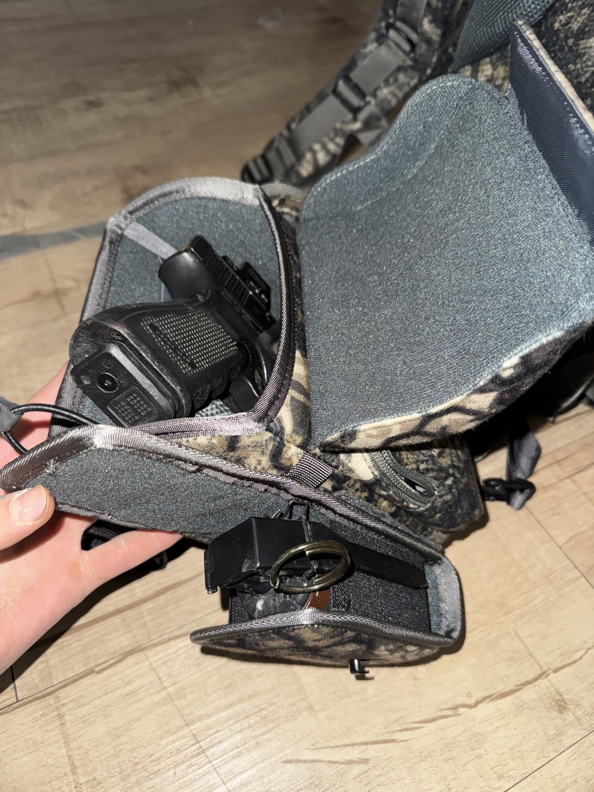 MOXULE Binocular Harness Chest Pack: Bino Case with Rangefinder Pocket for Hunting Birdwatching and Hiking customer photo 2