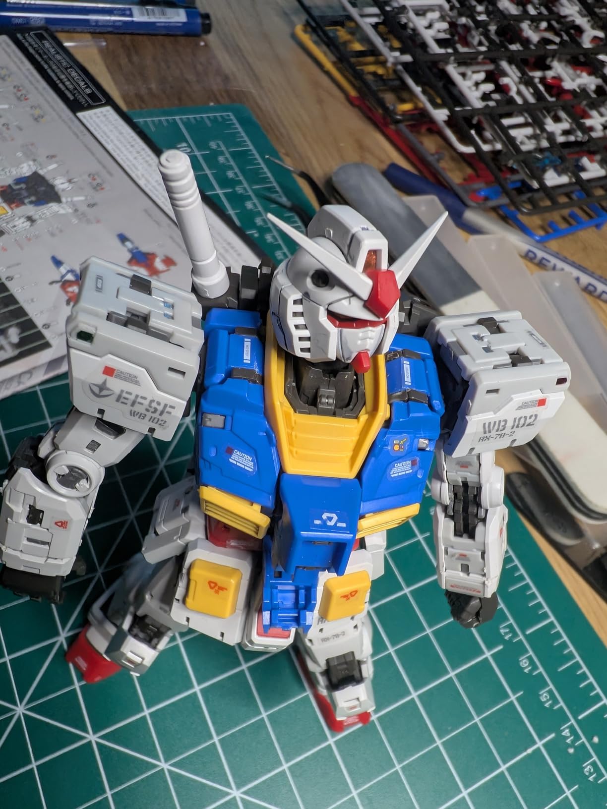 Bandai Hobby - Mobile Suit Gundam - RX-78-2 Gundam ver. 2.0 RG 1/144 Model Kit customer photo 1