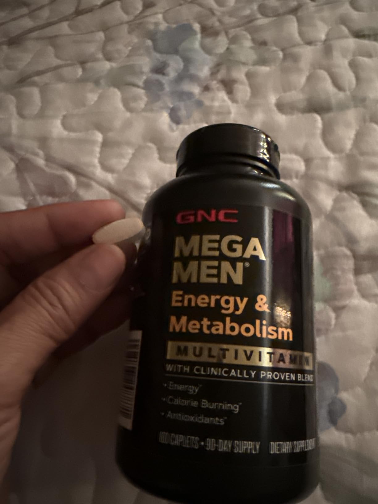 GNC Mega Men Energy & Metabolism Multivitamin for Men | Antioxidants and Increased Calorie Burning | 180 Count customer photo 1