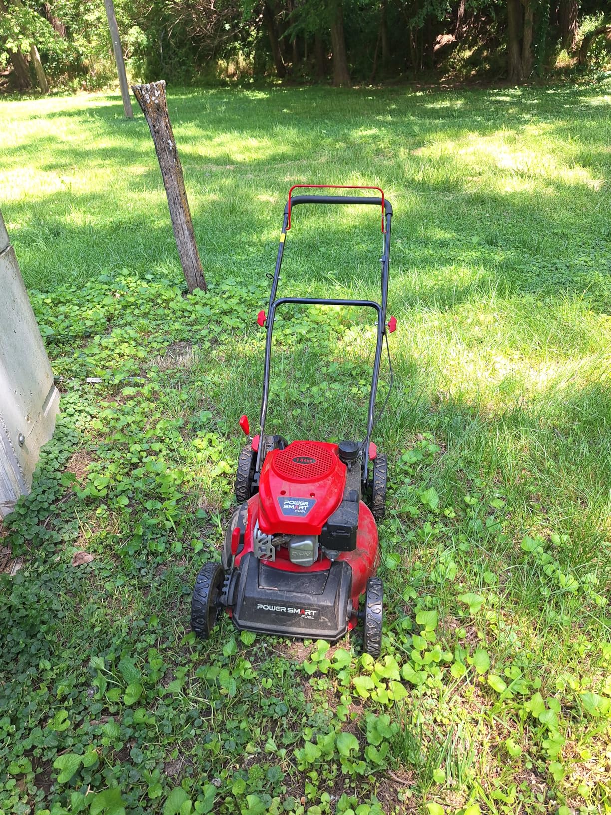 PowerSmart EasyCut 18-Inch 144cc Push Gas Lawn Mower, 3-in-1 Mulch/Bag/Side Discharge, Steel Deck, 6 Height Adjustment customer photo 2