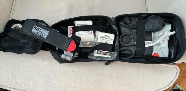 IFAK (Individual First Aid Kit) Trauma Kit with CAT Tourniquet - Medical Pouch for Tactical, Outdoor, Hiking, Military - Backpacking Emergency Medical Kit for Bleeding Control (Black) customer photo 1