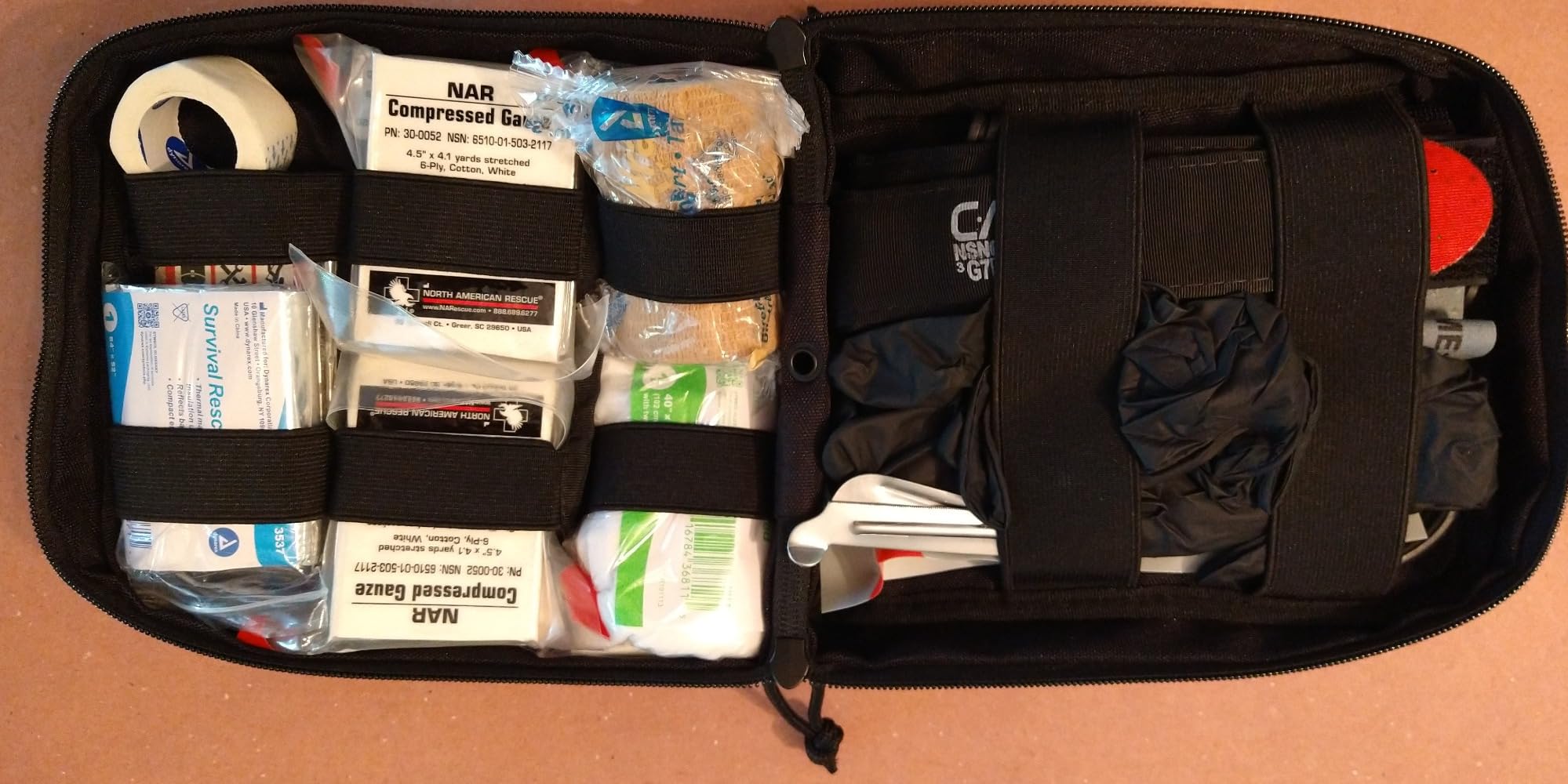 IFAK (Individual First Aid Kit) Trauma Kit with CAT Tourniquet - Medical Pouch for Tactical, Outdoor, Hiking, Military - Backpacking Emergency Medical Kit for Bleeding Control (Black) customer photo 2