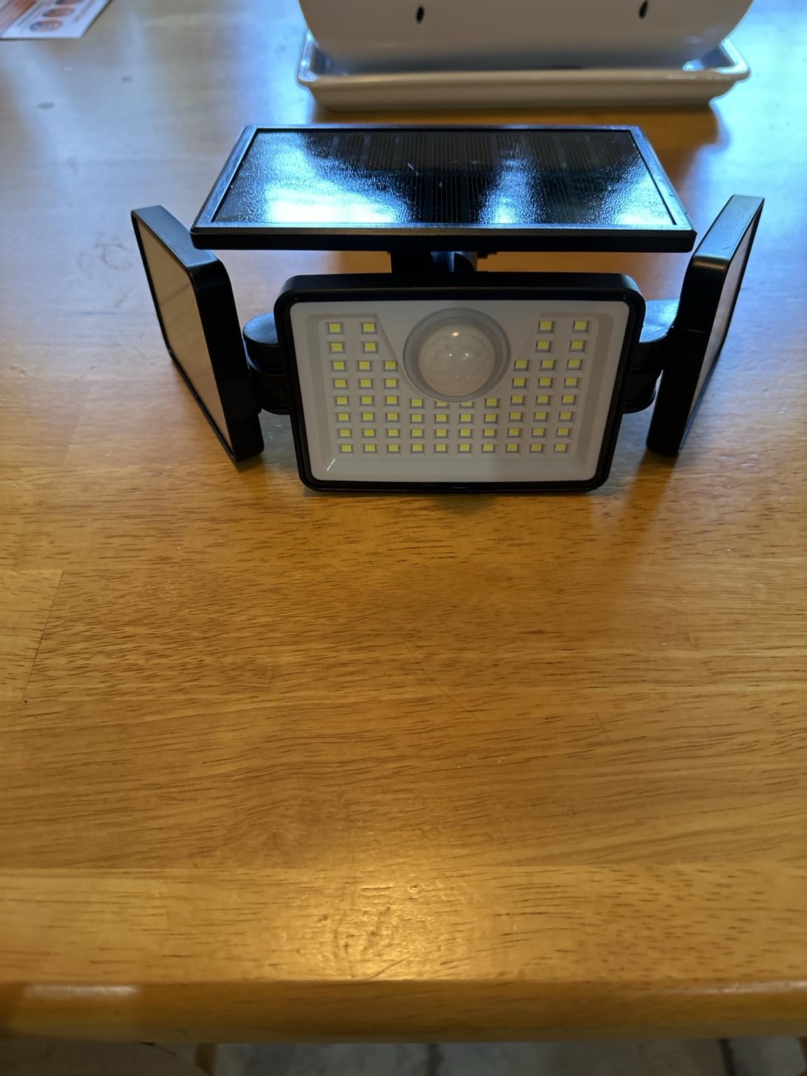 daphino 2500LM Solar Lights Outdoor with Motion Sensor, 3 Head 270 Wide Angle Street Area Lights, IP65 Waterproof Security Lighting with 3 Modes (Non-Remote, 2 Pcs) customer photo 2