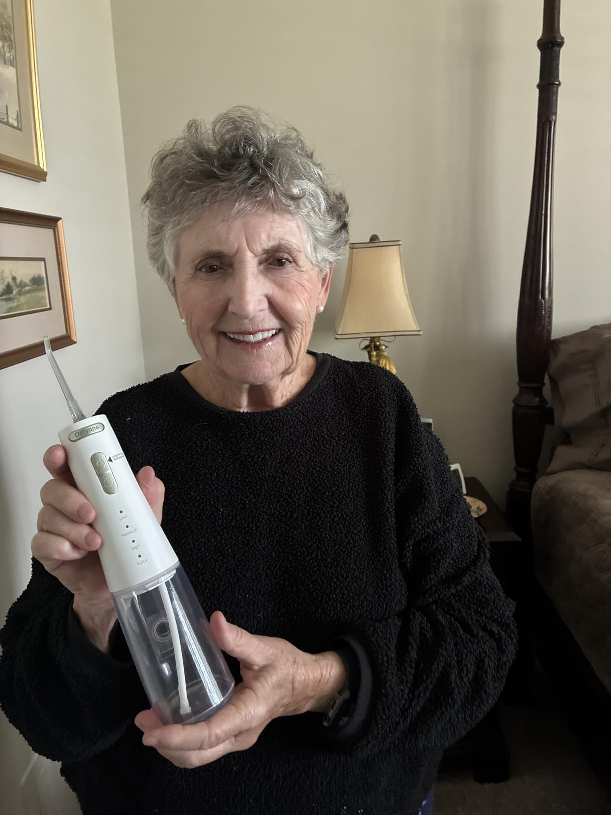 Onlyone Rechargeable Cordless Water Flosser with Adjustable Water Pressure for Daily Oral Care, Power Dental Flosser for Home and Travel Use, Portable Oral Irrigator for Sensitive Gums and Braces Care customer photo 1