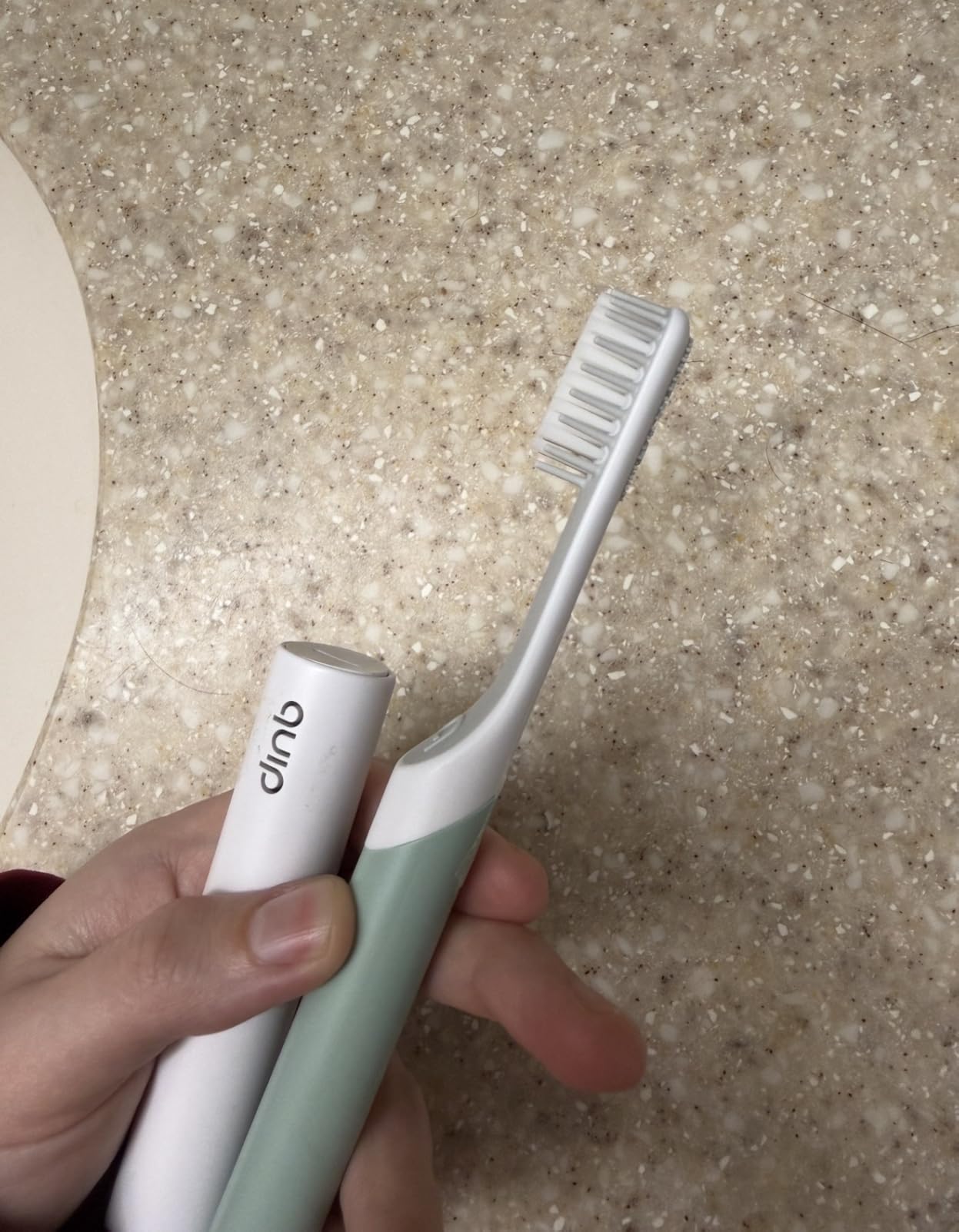 Laifen Wave Electric Toothbrush, Oscillation & Vibration Sonic Electric Toothbrush for Adults with 3 Brush Heads, IPX7 Waterproof Magnetic Rechargeable Travel Powered Toothbrush (Blue Aluminum Alloy) customer photo 1