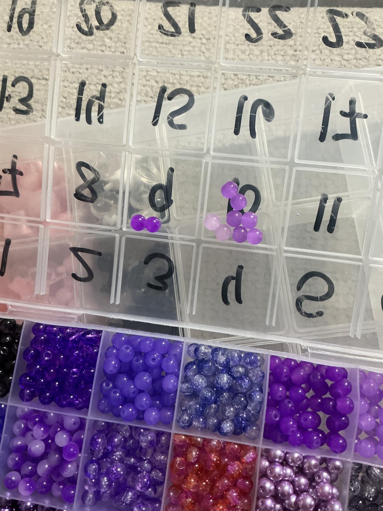 XSEINO About 7200PCS 6mm Glass Beads Bracelet Making Kit, 144 Assorted Colors Crystal Glass Beads for Bracelet and Jewelry Making and DIY Crafts customer photo 1