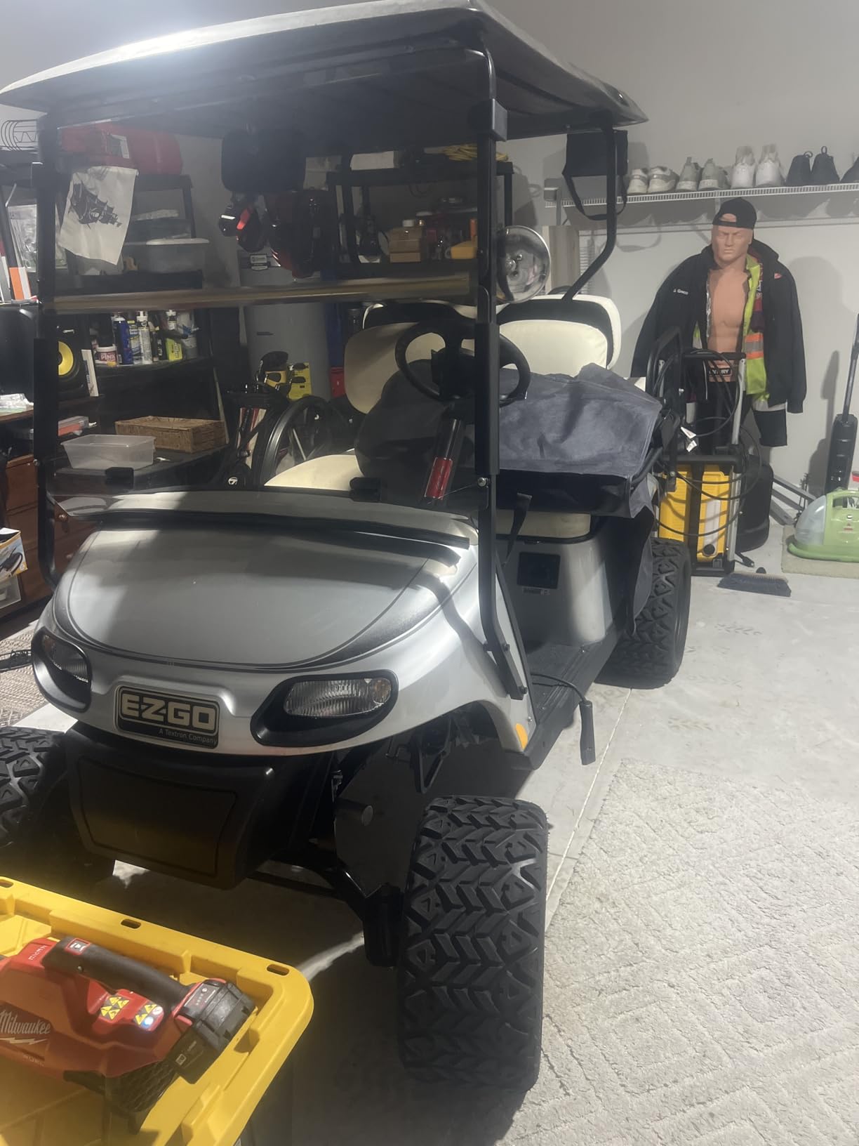 JY PERFORMANCE 6 Inch Drop Axle Lift Kits Compatible with 2001.5-2020 EZGO Golf Cart Electric TXT Models (4 Bolt Pattern) customer photo 2