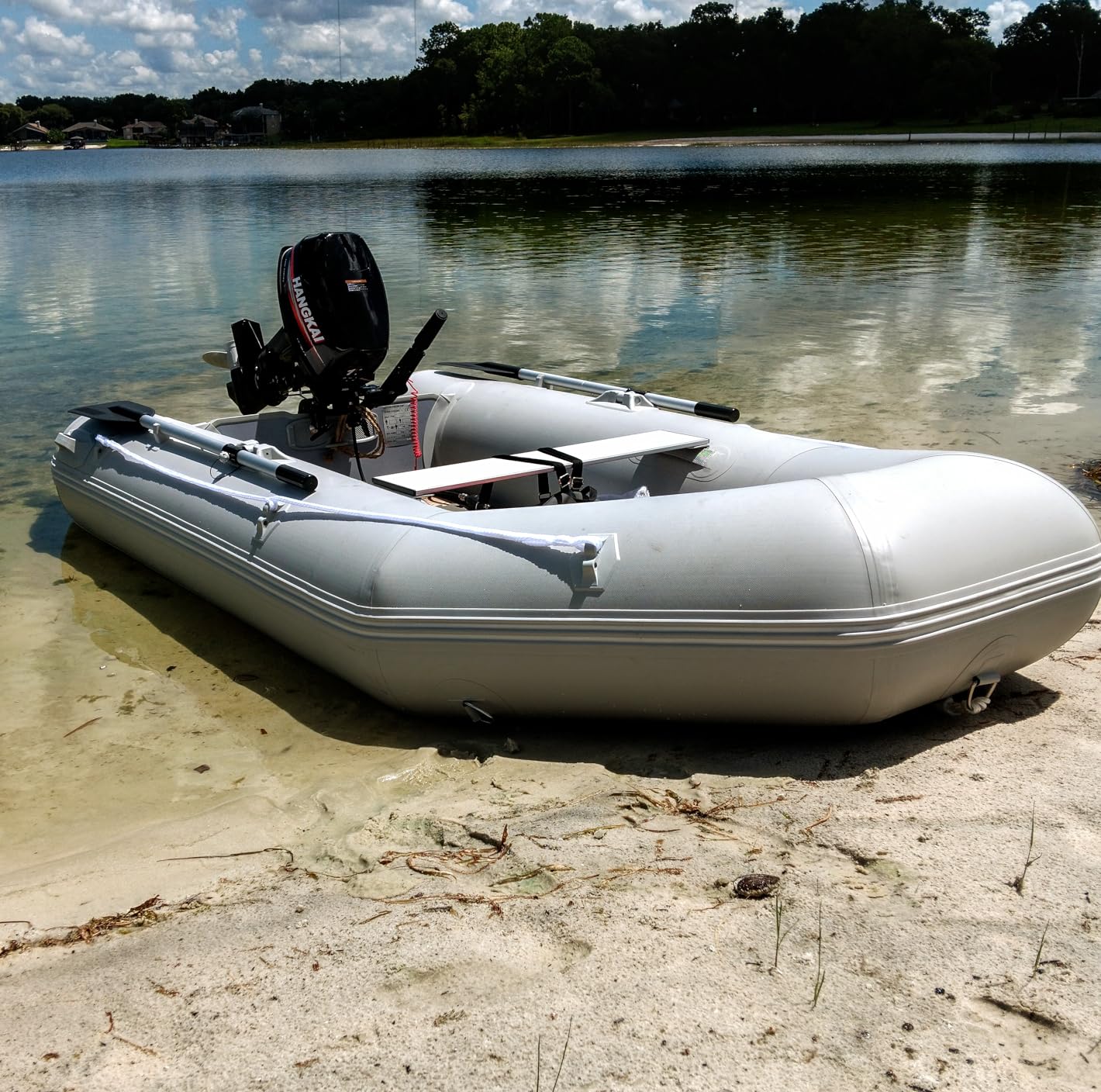 CO-Z 10 ft Inflatable Dinghy Boats with Aluminium Alloy Floor, 4 Person Portable Boat Raft, Inflatable Touring Kayak for Adults, Inflatable Sport Tender Fishing Dinghy Boat customer photo 1