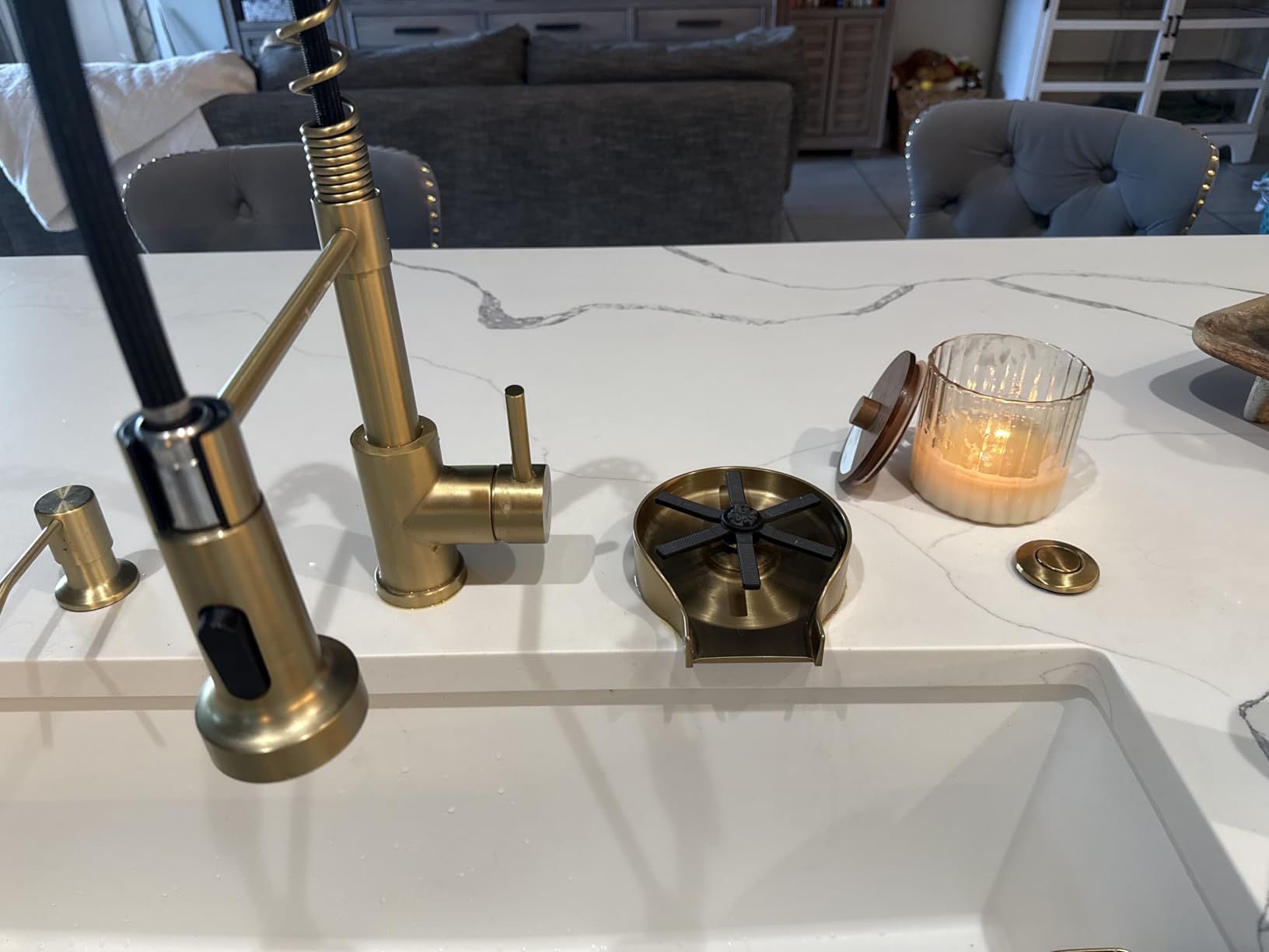 KRAUS CleanMate Glass Rinser for Kitchen Sink in Spot-Free Stainless Steel Color Finish, KGR-500SFS customer photo 2