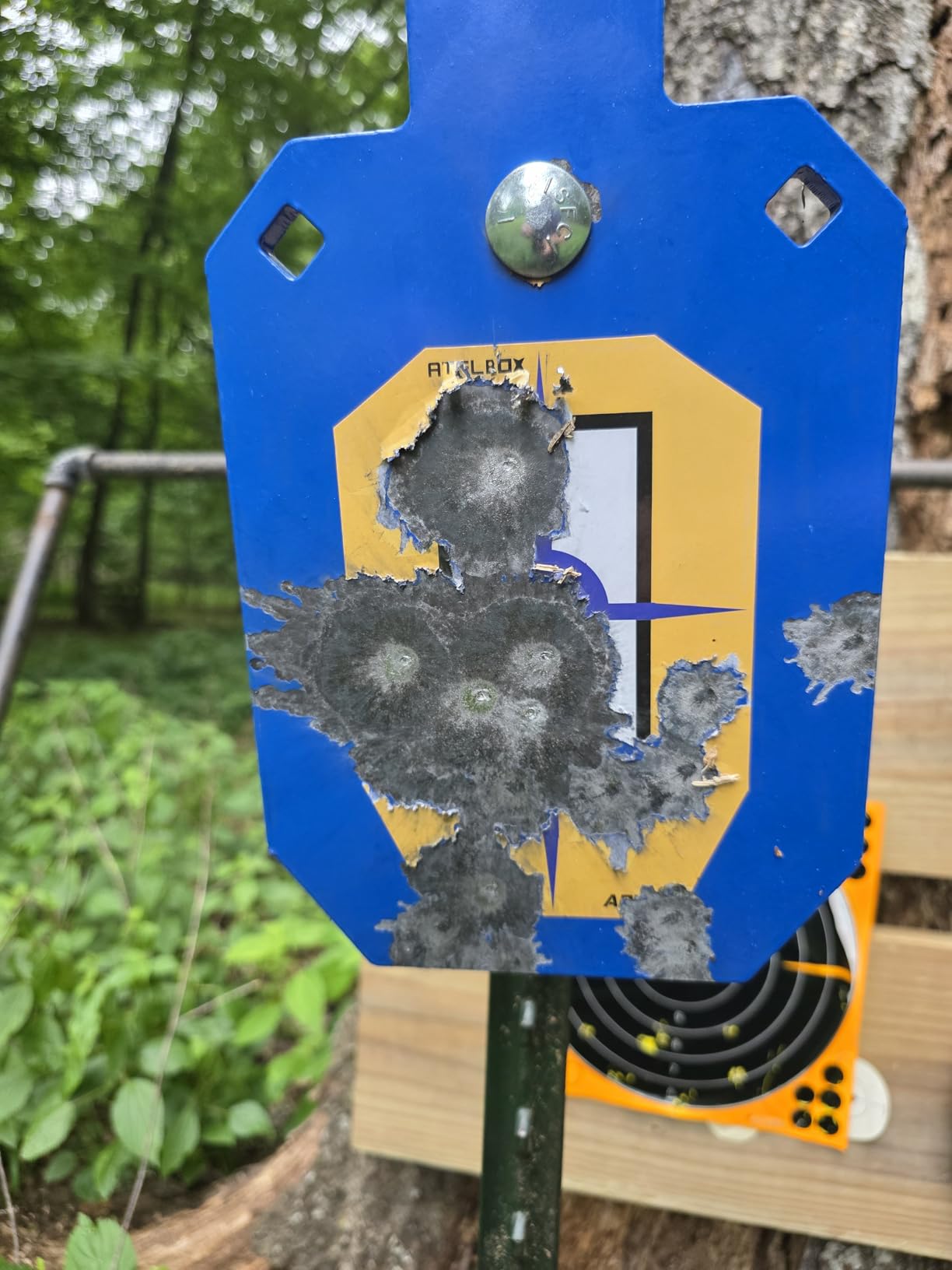 Atflbox AR500 Steel Target for Shooting, 1/2 inch Thick Metal Target with T-Post Target Hanger, High Caliber Torso Silhouette Metal Target for Precision Shooting customer photo 1