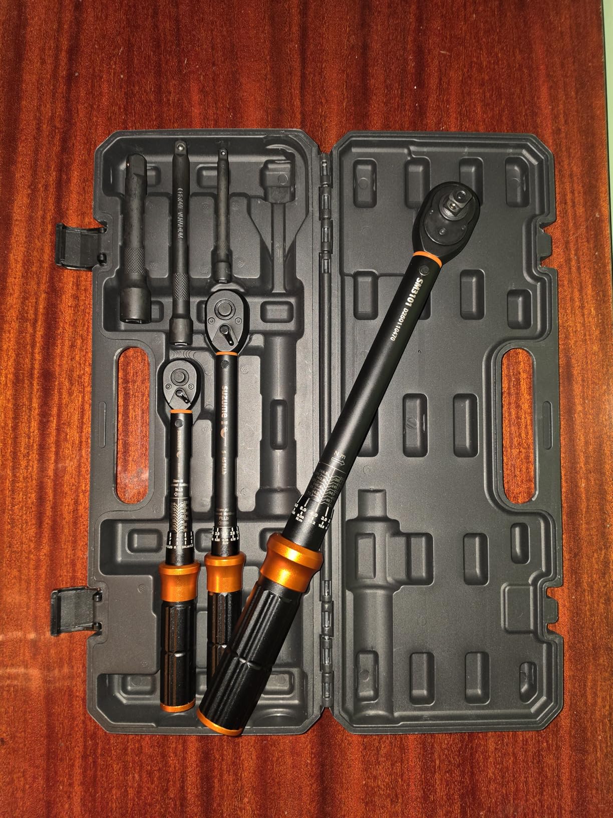 SUZUME 3PCS Torque Wrench Set 72 Teeth Dual-Direction Adjustable Torque Wrench Dual-Scales 1/4 & 3/8 & 1/2-Inch customer photo 2