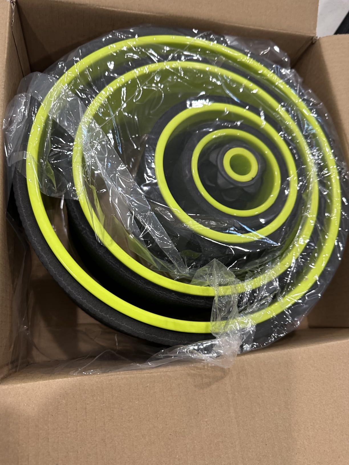 3 Pack Back Roller- Yoga Wheel for Back Pain Relief & Stretching, Back Wheel for Deep Tissue Massage, Foam Roller for Physical Therapy & Exercise customer photo 2