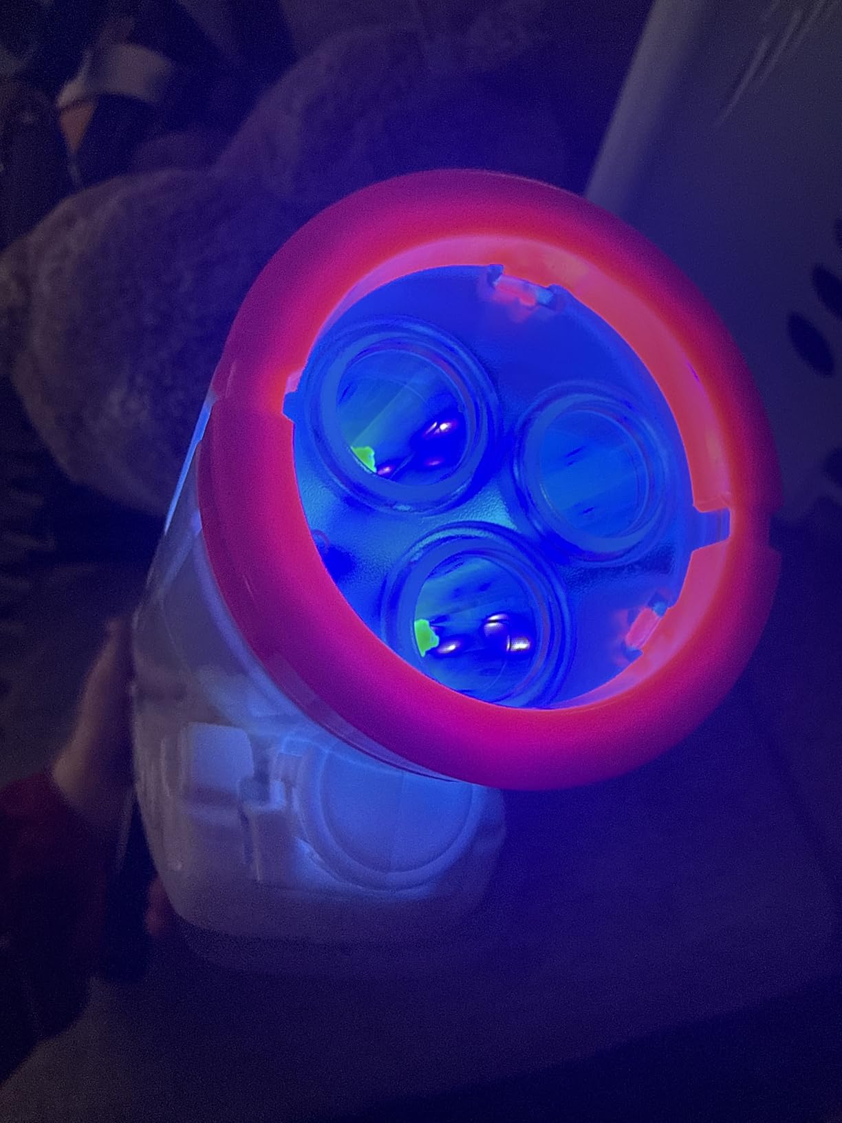 NERF GlowStrike Star Wars Stormtrooper Triple Strike Blaster, Lights & Sounds, 3 Glow-in-The-Dark Official Nerf Darts, Toys for Boys & Girls Ages 8+ customer photo 1