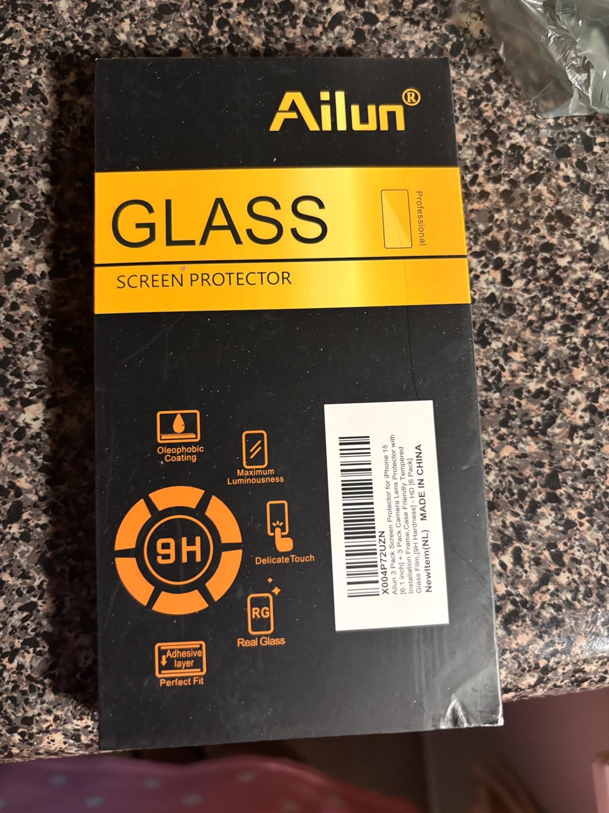 Ailun 3 Pack Screen Protector for iPhone 16 Pro [6.3 inch] + 3 Pack Camera Lens Protector with Installation Frame, Case Friendly Tempered Glass Film, 9H Hardness customer photo 2