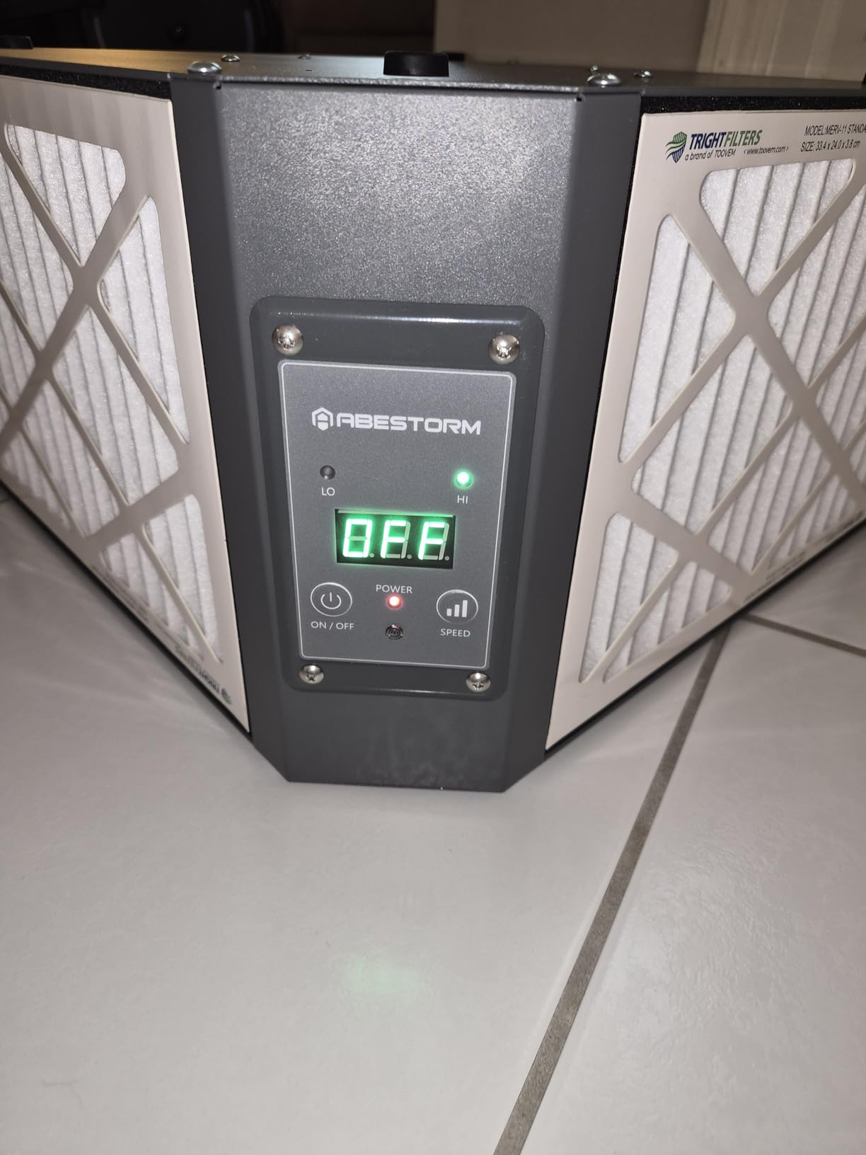 ABESTORM 360 Degree Intake Air Filtration System for Woodworking, 1350 CFM Hanging Dust Collector, Air Filter for Shop Garage WorkShop, DecDust 1350 customer photo 1