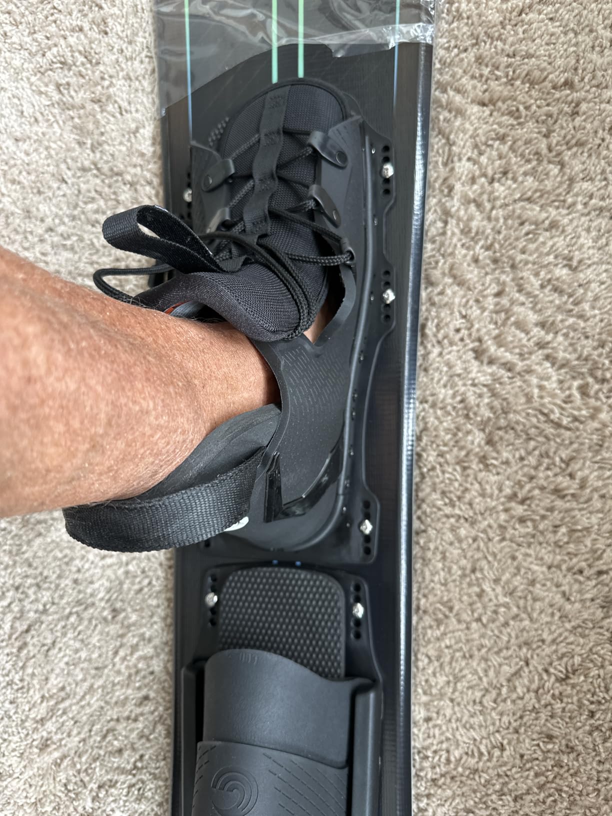 Connelly Big Daddy Waterski, Swerve Lace-Adjustable Front Binding with Rear Toe Plate, (one Size fits Most) customer photo 2