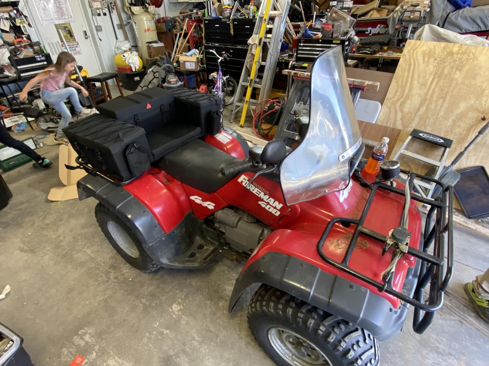 Tusk Trail-Runner ATV Rear Rack Bag - All Weather - Heavy Duty - Padded Seat - Insulated Cooler - Universal Compatible with Most ATVs customer photo 2