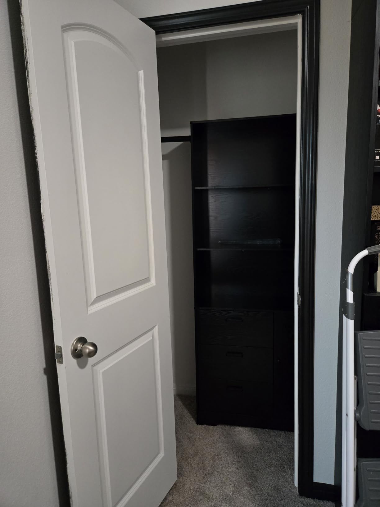 IRONCK Bookshelf with Doors and 3 Drawers, 71in Tall Bookcase with 3-Tier Shelves, for Living Room Entrance Hallway Home Office customer photo 1