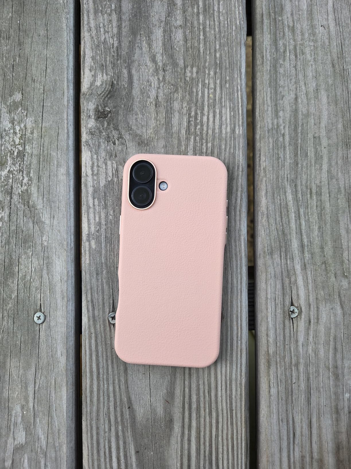 OtterBox iPhone 16 Pro Max Symmetry Series Cactus Leather for MagSafe - Noir Ash Black - Ultra-Thin, Sleek iPhone Case, Premium iPhone Case, MagSafe Compatible customer photo 1