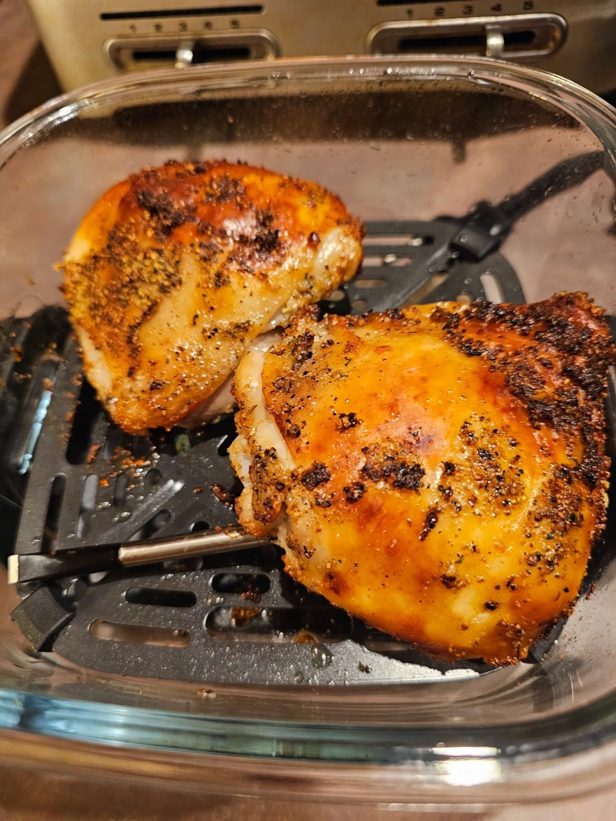 Ninja Crispi 4 in 1 Glass Air Fryer, 450°F, Non Toxic, 4QT and 6 Cup Containers with Lids, Dishwasher Safe, Stone, FN101ST customer photo 1