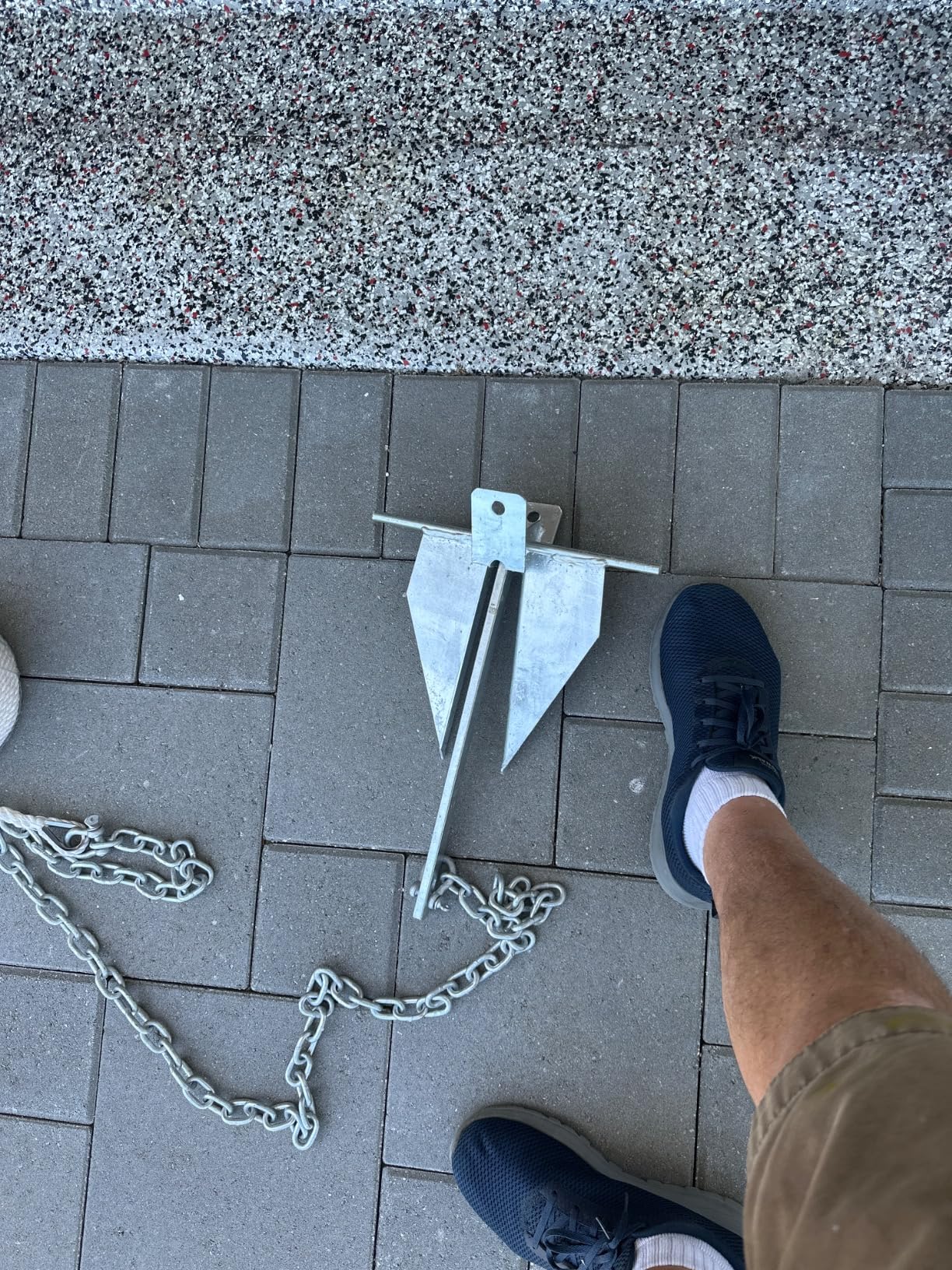 Leero Heavy Duty Boat Anchor Kit with Anchor Chain, Shackle and Anchor Rope, 5/8/10/13/18 lb Danforth Anchor customer photo 1
