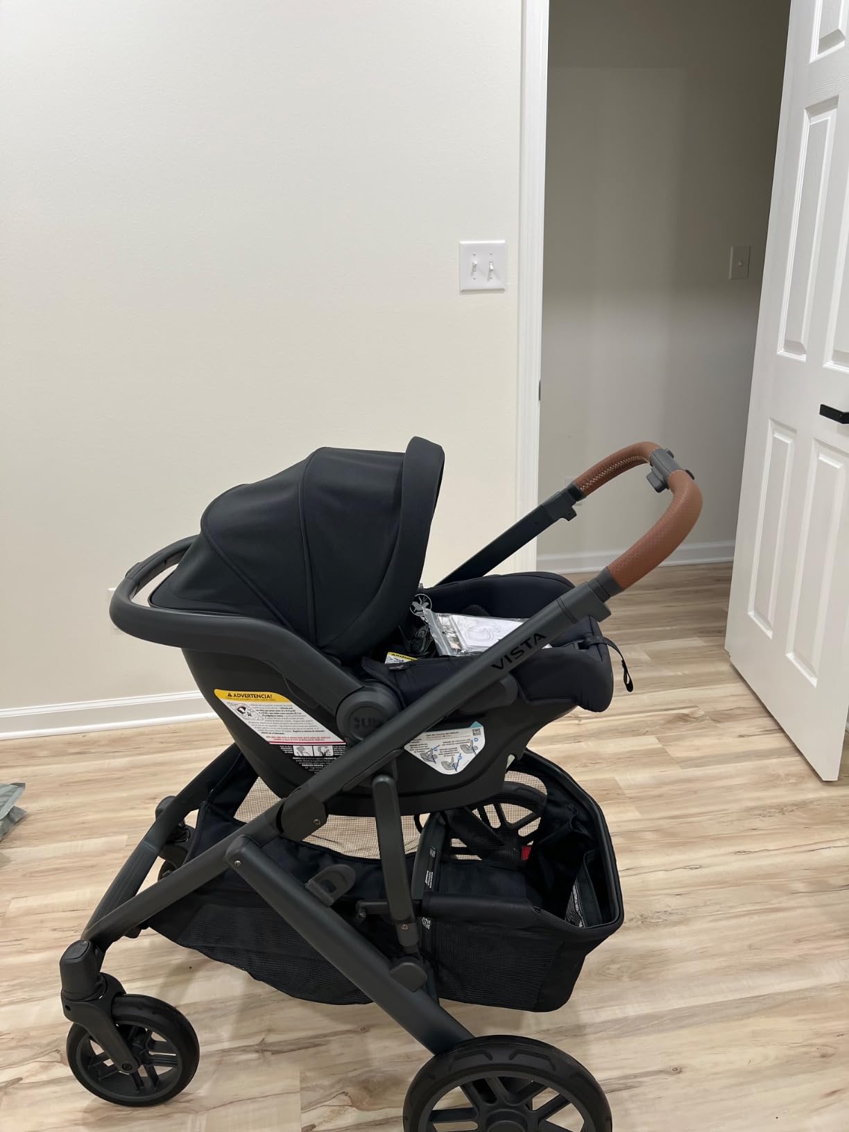 UPPAbaby Mesa V2 Infant Car Seat, Easy Installation, Innovative SmartSecure Technology, Base + Robust Infant Insert Included, Direct Stroller Attachment, Greyson (Charcoal Melange) customer photo 2