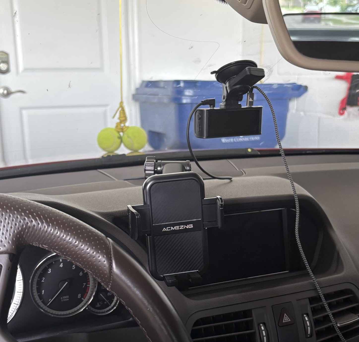 ACMEZING 3-in-1 Car Phone Holder [122+LBS Strongest Suction & Stable Clamp Arm] 360 Degree Adjustable Car Phone Mount, Cell Phone Holders for Your Car for Air Vent Dashboard, Fathers Day for Gifts customer photo 2