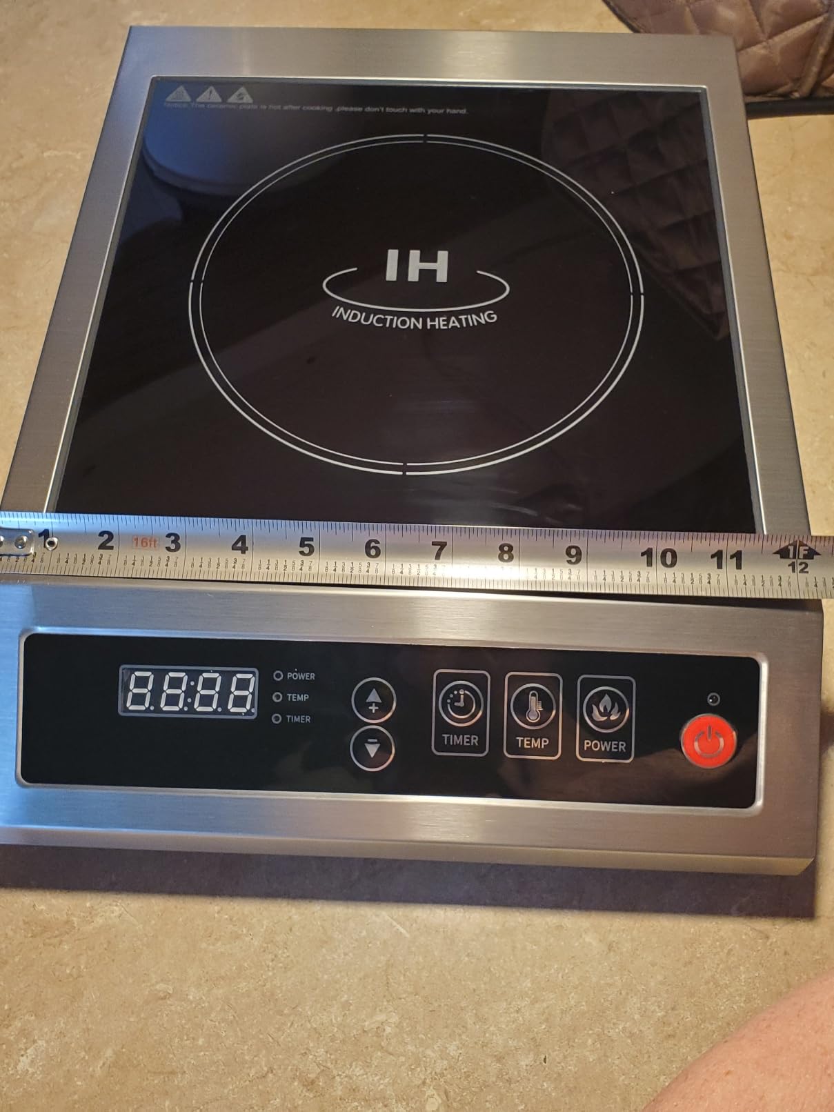 Induction Cooktop Commercial 1800W, Portable Countertop Burner with 8