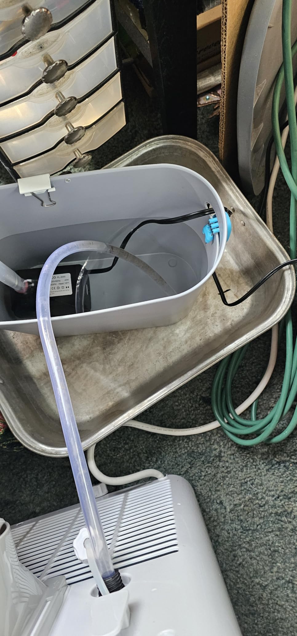 PULACO Large Flow: 800GPH (3000L/H) Submersible Pump with 6.5 ft Tubing, 45Watt Durable Fountain Water Pump With 4 Nozzles For Above 80 gallons Fish Tank or Pond customer photo 1