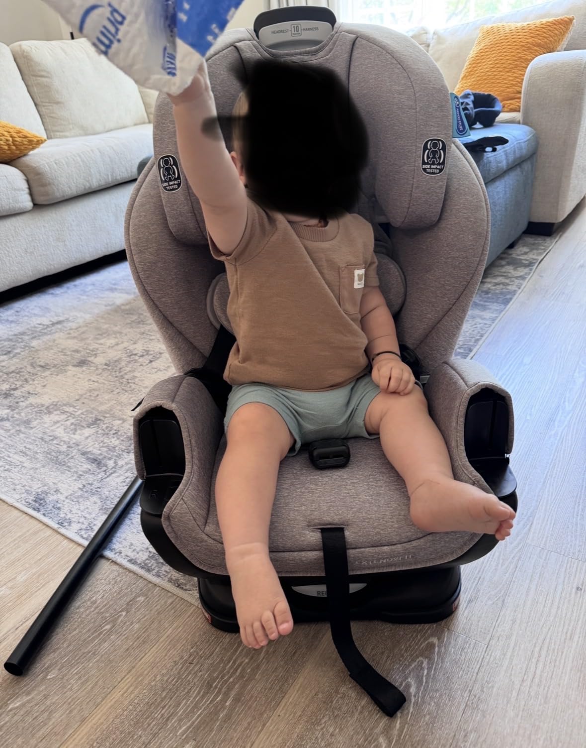 Graco Extend2Fit 3-in-1 Convertible Car Seat, 3 Modes - Rear Facing, Forward Facing Baby Car Seat and Highback Booster Seat, Adjustable Extension Panel for Extra Legroom, Ashten customer photo 2