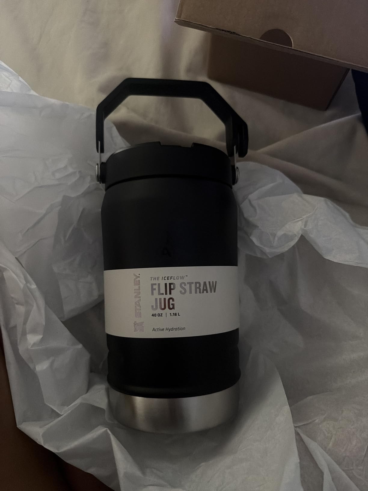 IceFlow 2.0 Flip Straw Jug with Handle 96 oz | Twist On Lid and Flip Up Straw | Leakproof for Travel and Sports | Insulated Stainless Steel | BPA-Free | Frost customer photo 2