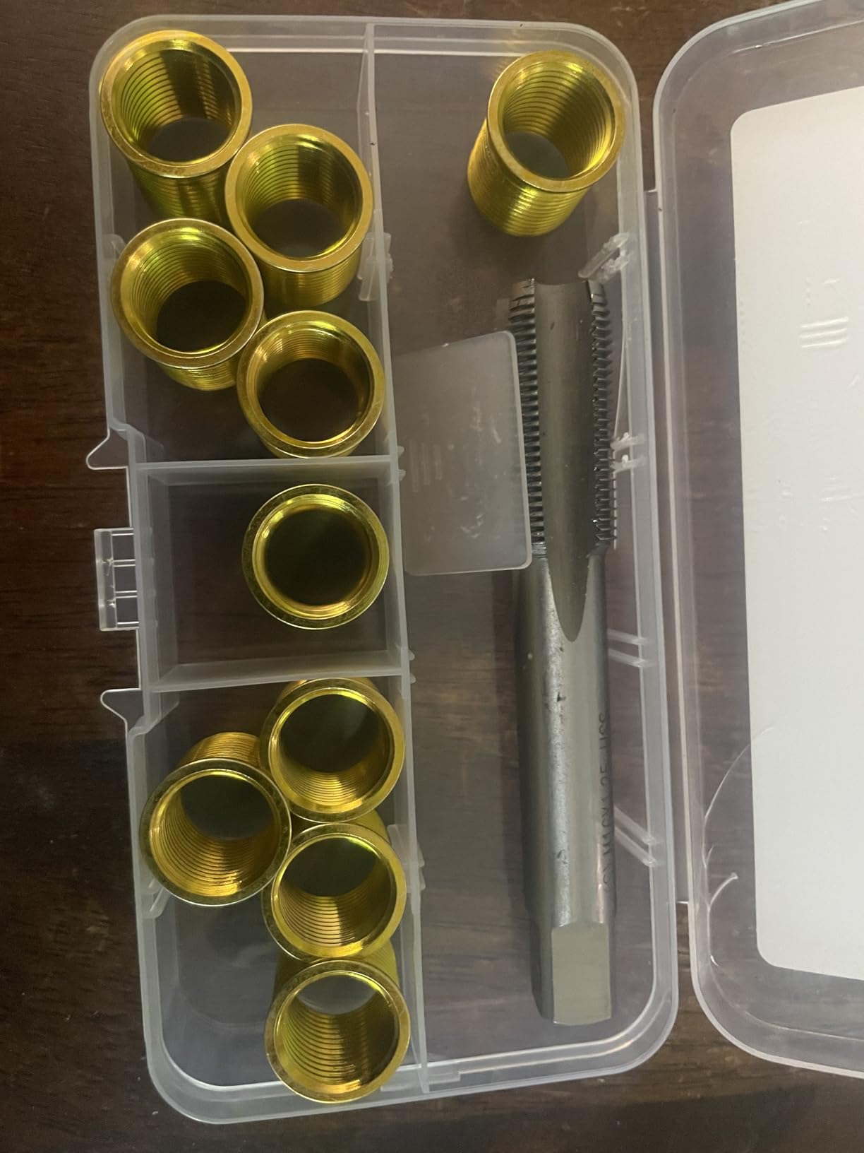 NINEFOX Spark Plug Thread Repair Kit M14x1.25, 11 PCS Insert and Tap Set, 10 Inserts + 1 Tap, for Cylinder Head Rethreading, Cars Trucks Generators customer photo 2