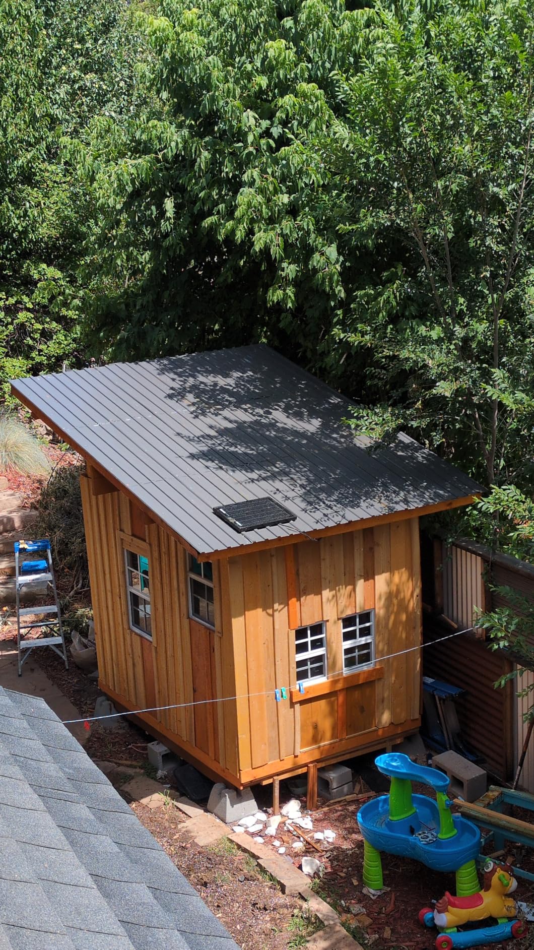 Metal Roof Panels 15 pcs 127 ft² Galvanized Steel Corrugated Tin Roofing Panels Gazebo Top Cover Garages, Sheds, Stables and Mobile Homes Replacement for Patio Outdoor Garden, Gray customer photo 1