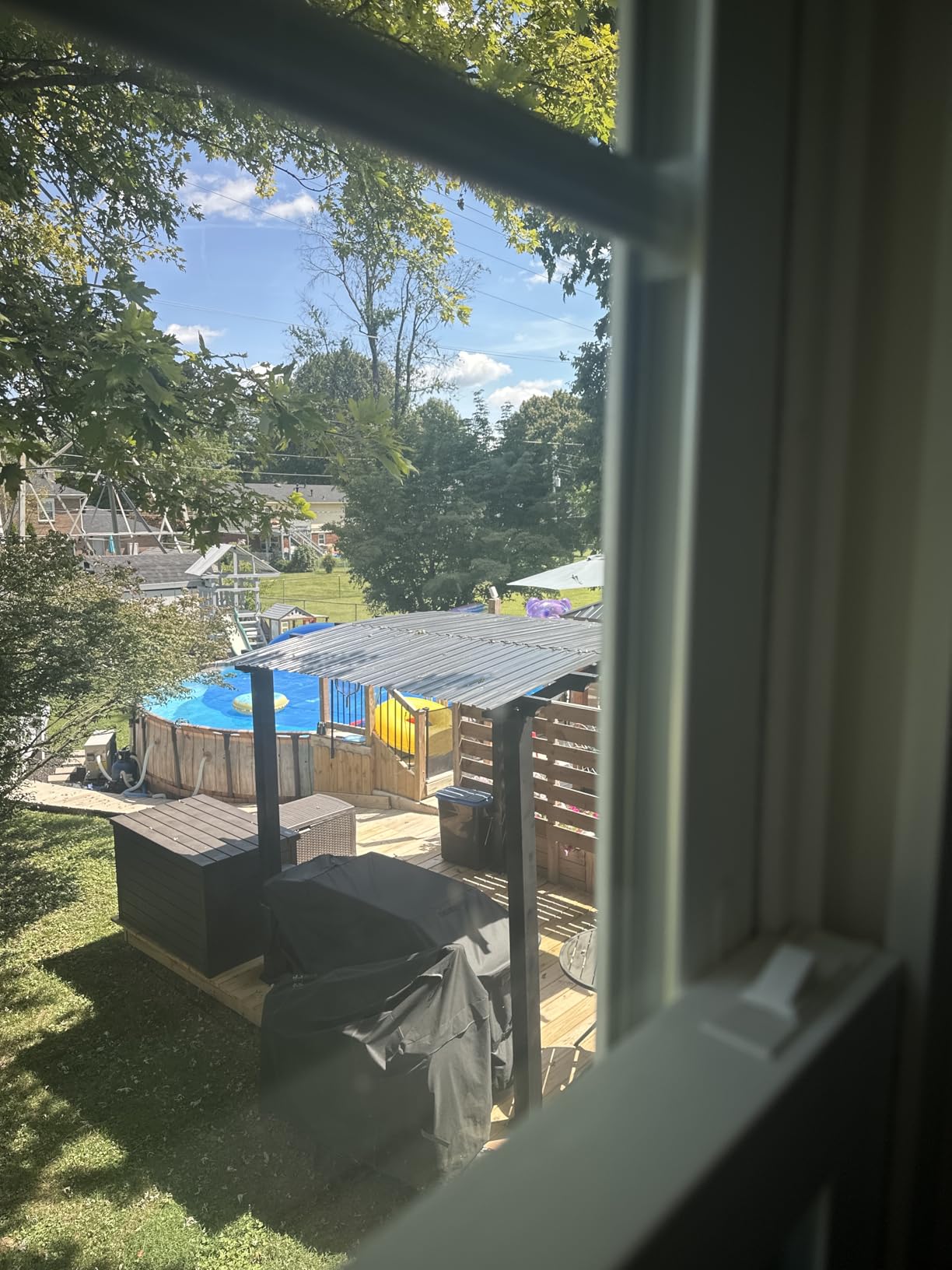 Metal Roof Panels 15 pcs 127 ft² Galvanized Steel Corrugated Tin Roofing Panels Gazebo Top Cover Garages, Sheds, Stables and Mobile Homes Replacement for Patio Outdoor Garden, Gray customer photo 2