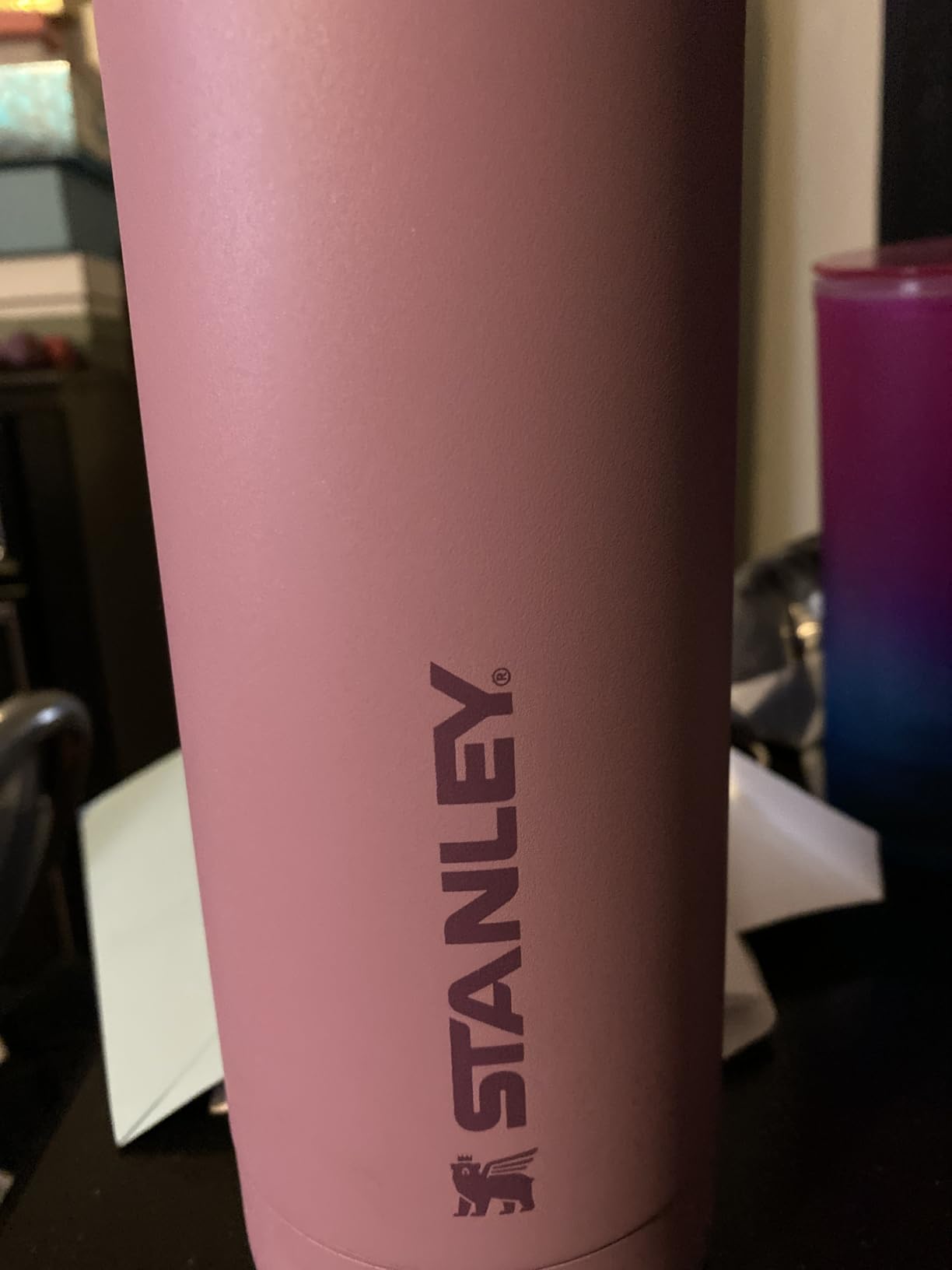 Quick Flip GO Water Bottle 36 oz | Push Button Lid | Leakproof and Packable for Travel and Sports | Insulated Stainless Steel | BPA-Free | Frost customer photo 1