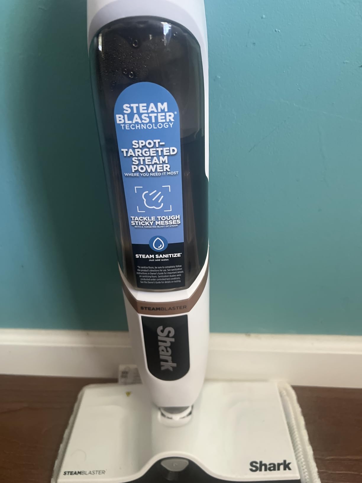 Shark SteamSpot Steam Mop with Steam Blaster Technology, 3 Steam Modes, 2 Washable Pads, XL Removable Water Tank, Lightweight, Steam Cleaner for Sealed Hard Floors, Hardwood, Tile, Laminate, S2001 customer photo 1