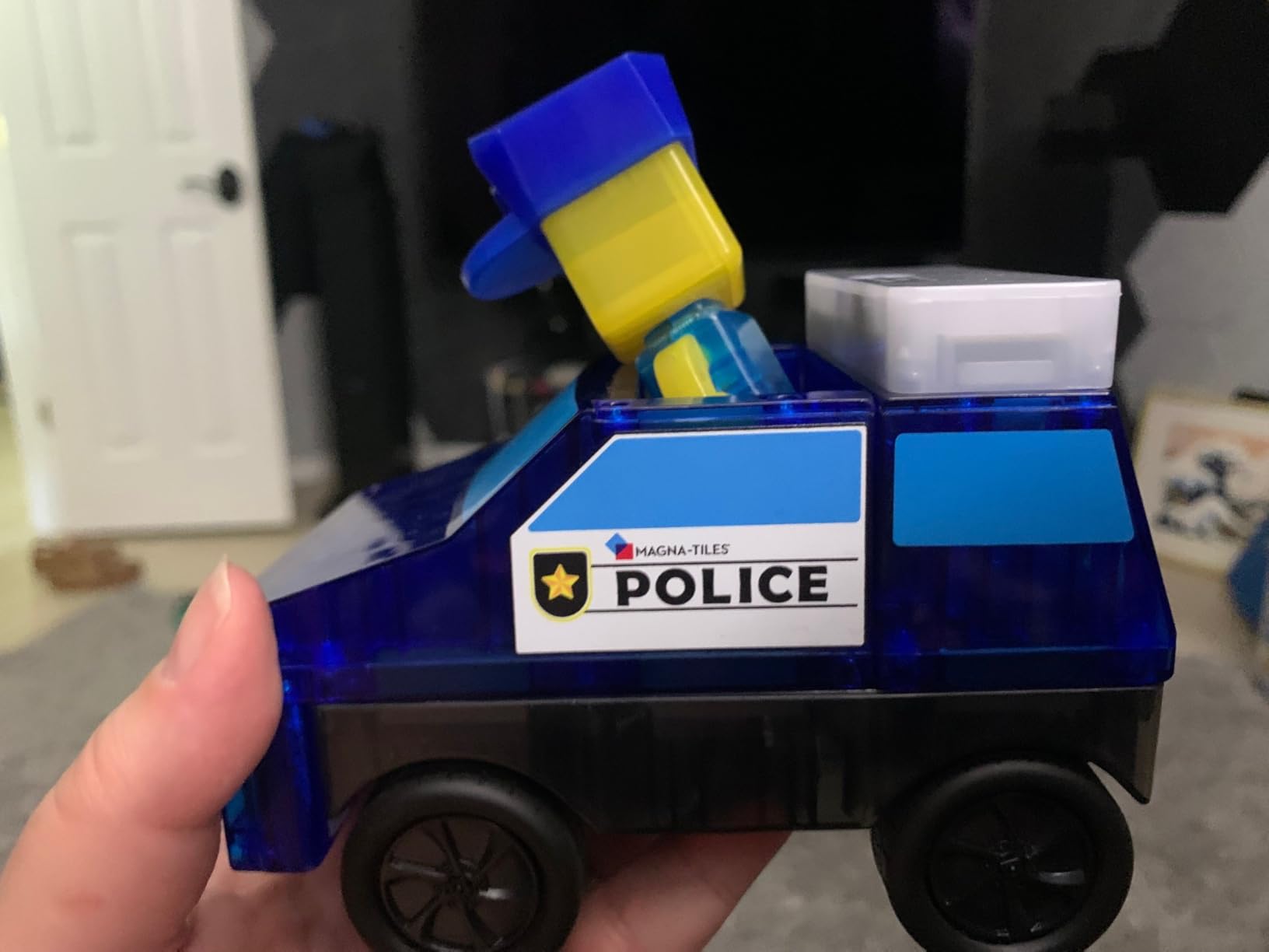 MAGNA-TILES Police Station 35-Piece Magnetic Construction Set, The Original Magnetic Building Brand customer photo 2