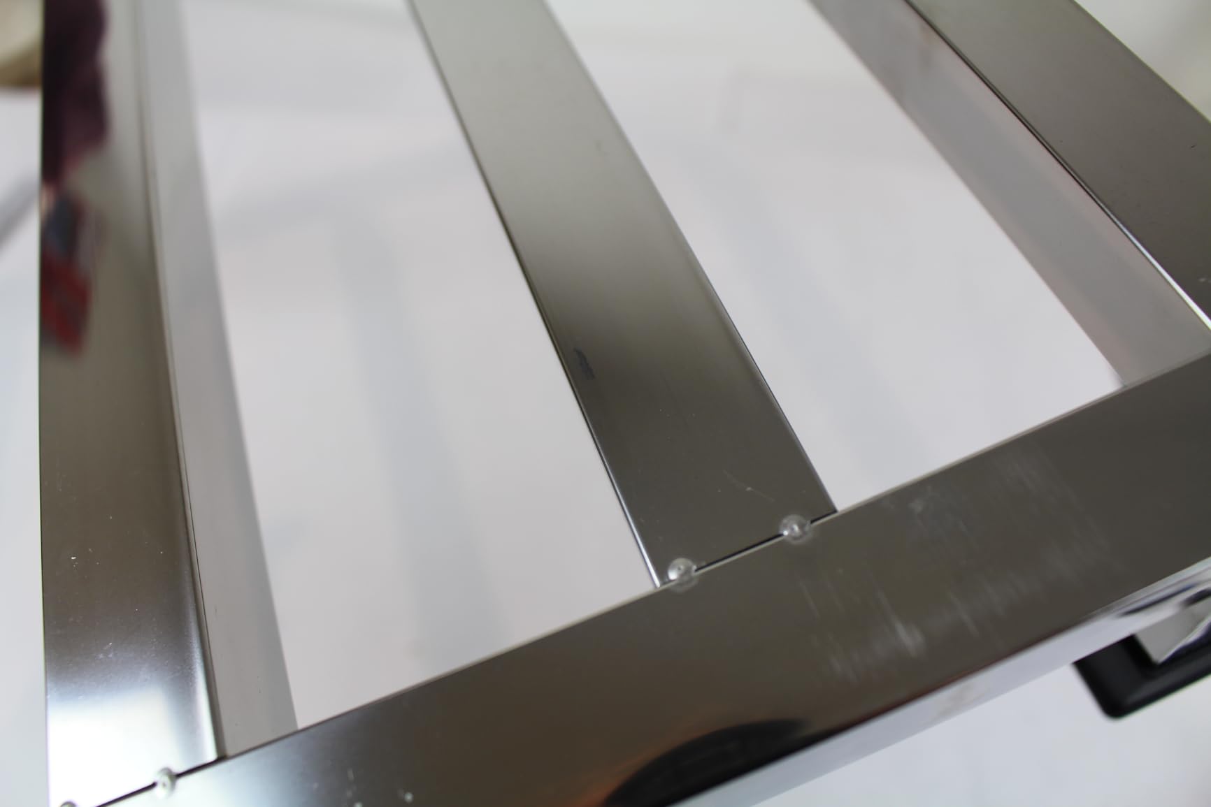 2 Packs Dunnage Rack 23.6x15.8x4inch Stainless Steel Dunnage Racks Commercial Food Service Storage Rack for Restaurants Kitchen Warehouse Supermarket customer photo 2