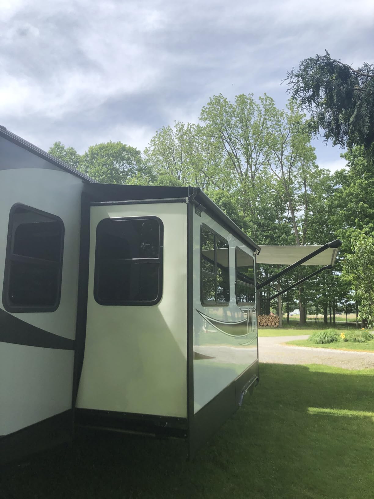 Suncode RV Slide Topper Awning Complete Kit Universal Fit for RV Slide-Out, Slide Out Protection for RVs, Campers & Travel Trailers - Black, 13'1