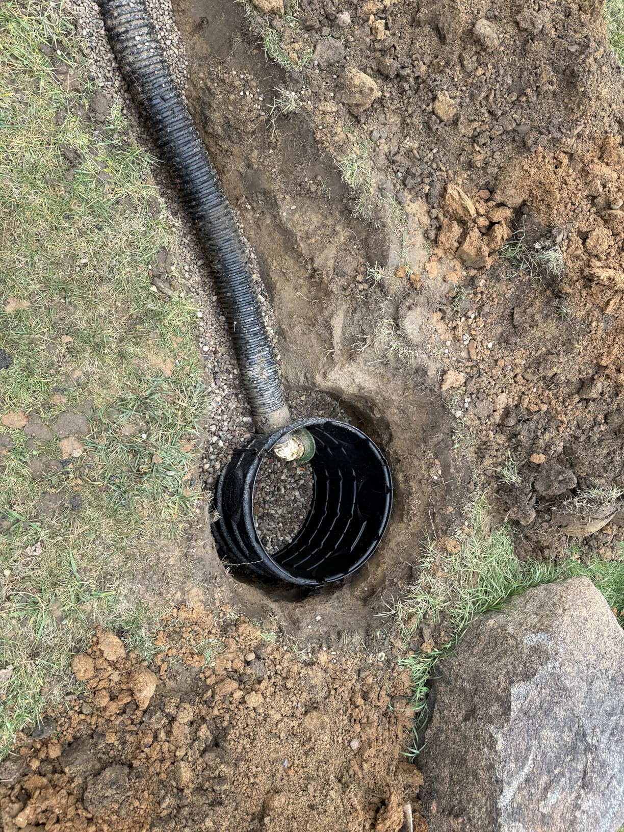 EJWOX 50 Gallon Stormwater Dry Well, Heavy Duty Catch Basin with Reinforced Fiberglass HDPE, Ribbed Structure, No-Tool Assembly, Underground Drainage System for Yard & Driveway customer photo 1