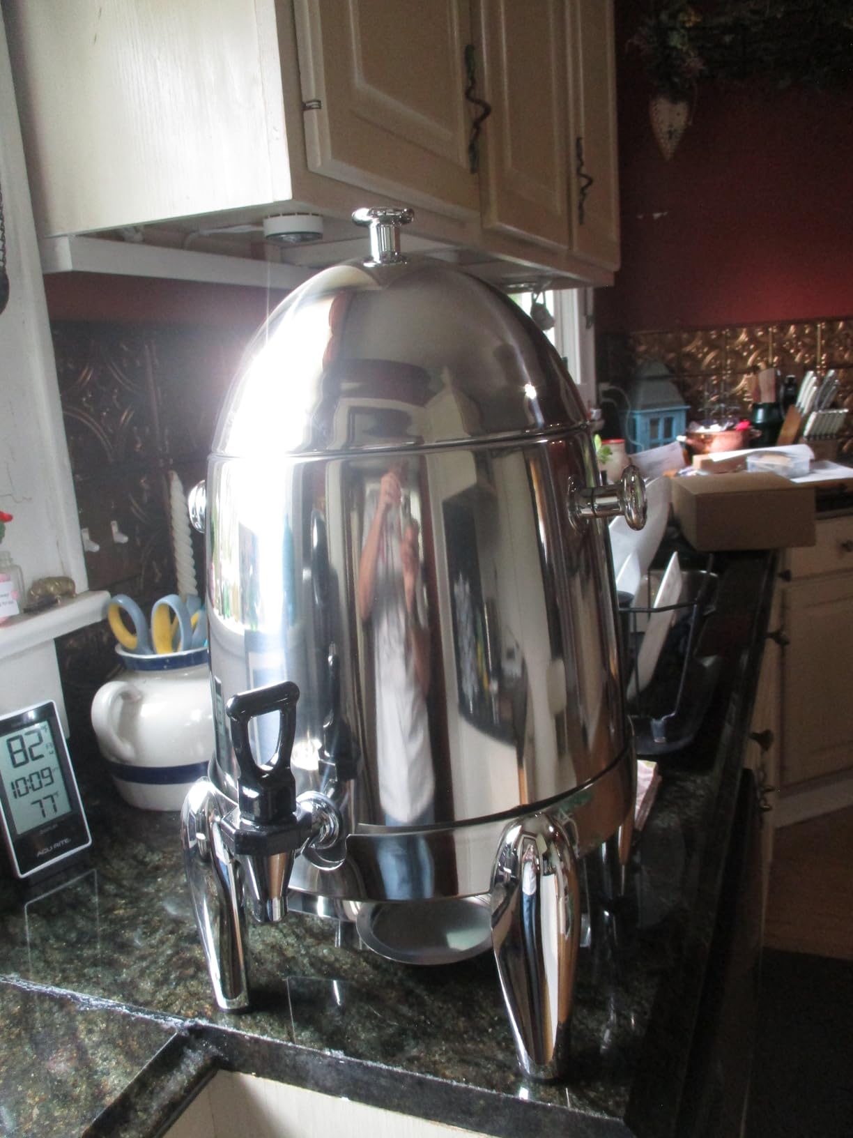 3 Gallon Beverage Dispenser with Stand, Commercial Coffee Urn with Spigot, Hot Drink Buffet Warmer Server for Parties Weddings Holiday Entertaining Catering Events (Plus Mixing Spoon and Drip Mat) customer photo 1