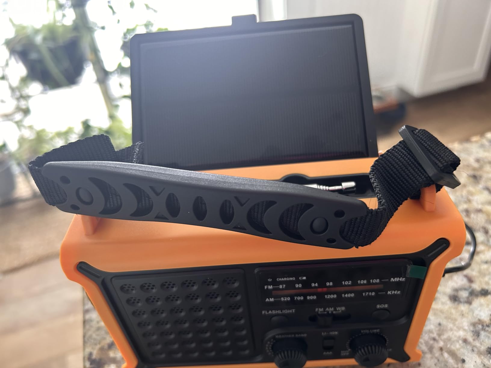 Solar Radio Emergency Hand Crank 12000mAh with Clear Signal, AM FM NOAA Weather Radio Battery Operated with 2-Mode LED Flashlight Cell Phone Charger Dual Outputs SOS customer photo 2