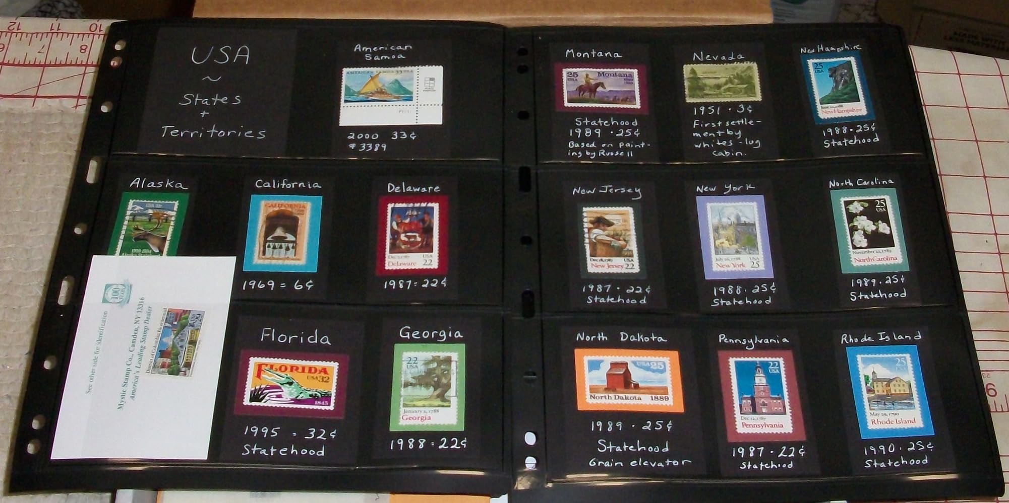 LIGHTHOUSE VARIO Stamp Pages for Stamp Albums, Clear 9-Hole Binder Pages with 2 Pockets for Stamp Collection - Pack of 25 customer photo 1
