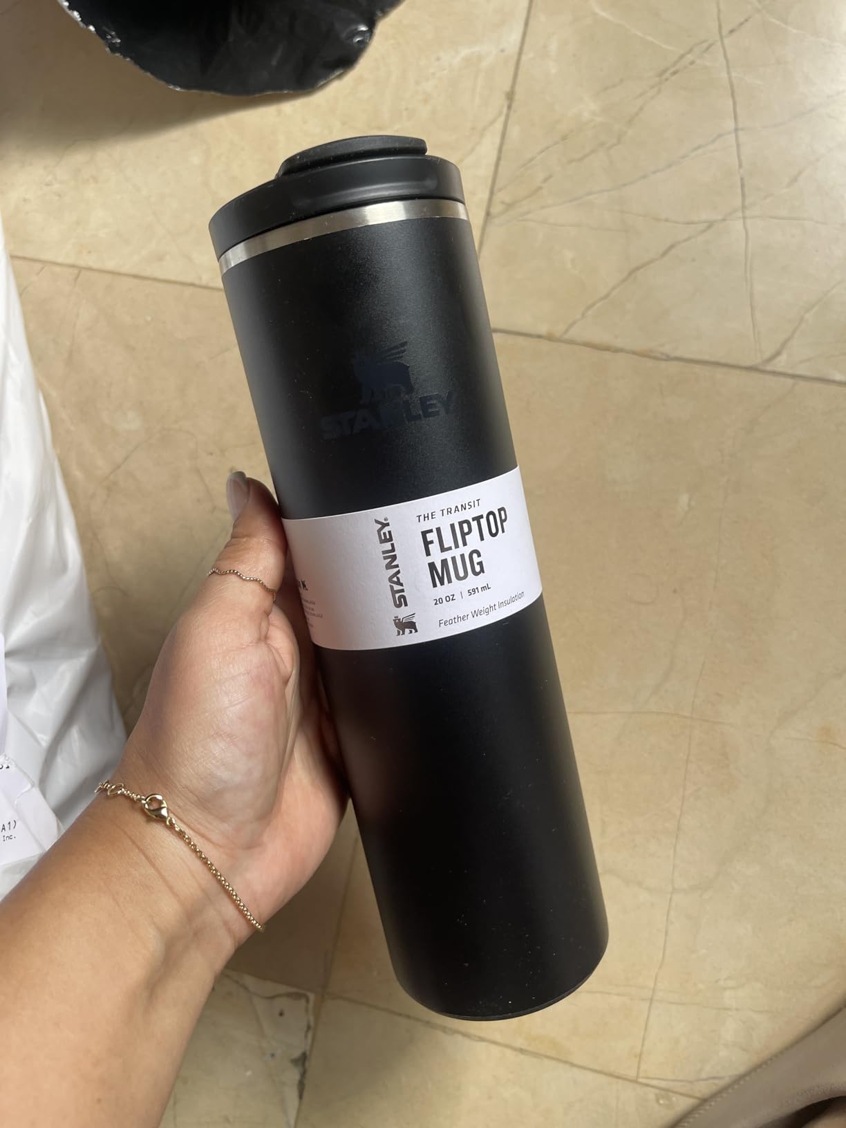 Stanley AeroLight Transit Bottle 16 oz | Locking Drink Through Lid | Leak Resistant Water Bottle or Coffee Travel Mug | Lightweight Insulated Stainless Steel | BPA-Free | Toast customer photo 1