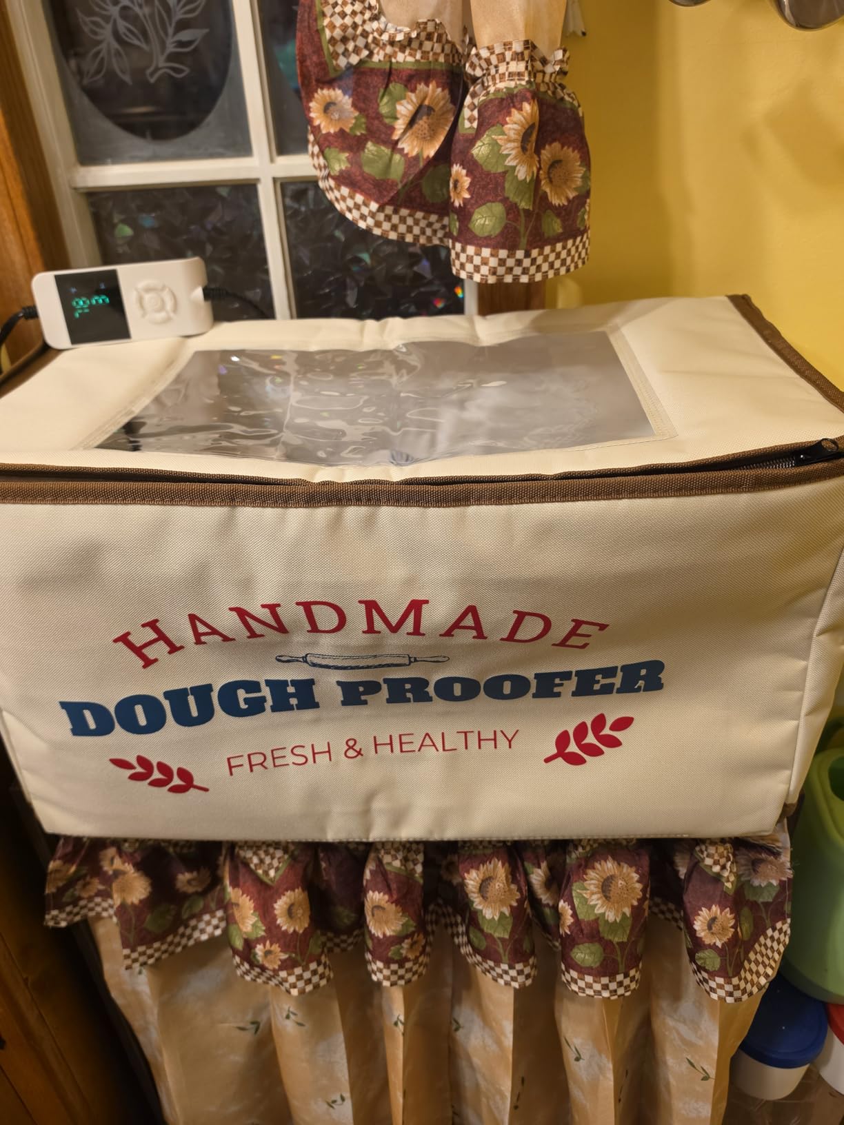 Extra Large Folding Dough Proofing Box with 3-Sided Heating, Temp Control (50-130℉), 24-Hour Timer, Beep Alert, Storage Bag - Ideal for Sourdough, Pizza, Yogurt & Seed Starting customer photo 2