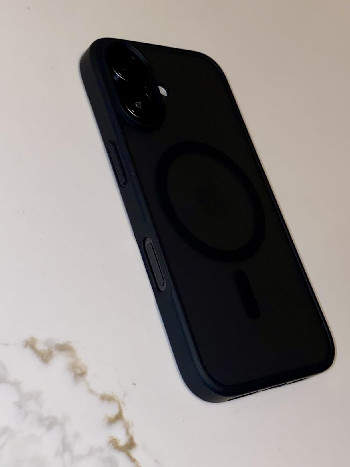 SUPFINE Magnetic for iPhone 17 Pro Max Case (Compatible with MagSafe)(Military Grade Drop Protection) Translucent Matte Shockproof with Anti-Fingerprint Phone Cover, Black customer photo 2